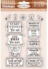 Stamperia Cling Rubber Stamp 5.5"X7"-Quotes, Lady Vagabond Lifestyle WTKCC208