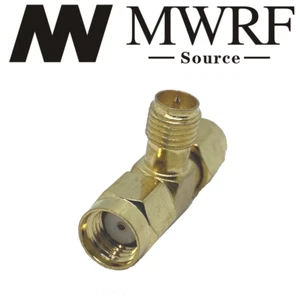 RP-SMA żeńskie na dwa wtyczki RP-SMA T SMA RF złącze adaptera - Zdjęcie 1 z 1