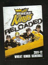 Brandon Wheat Kings--2011-12 Pocket Schedule--Brandon Sun--WHL