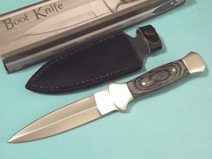 Boot Knife 203403 Black wood dagger full tang knife 7 1/2" overall PA3403 NEW! - Picture 1 of 7