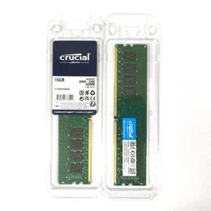Crucial 16 GB DDR4 2400 MHz UDIMM RAM PC4-19200 memoria desktop CT16G4DFD824A - Foto 1 di 3