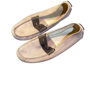 Mercanti Fiorentini Suede Leather Shoes Slip On Driving Loafers Dress Sz 11.5 - Picture 1 of 5