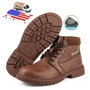 Waterproof Work Boots for Men Steel Toe Sneaker Saf Botas De Trabajo Para Hombre - Picture 1 of 11