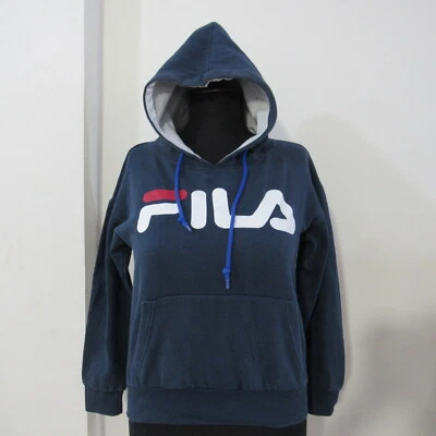 Sudaderas con capucha Fila para mujer de algodón/poliéster azul pecho talla 36/38 UK M Sku Y05509 Foto 1 de 4