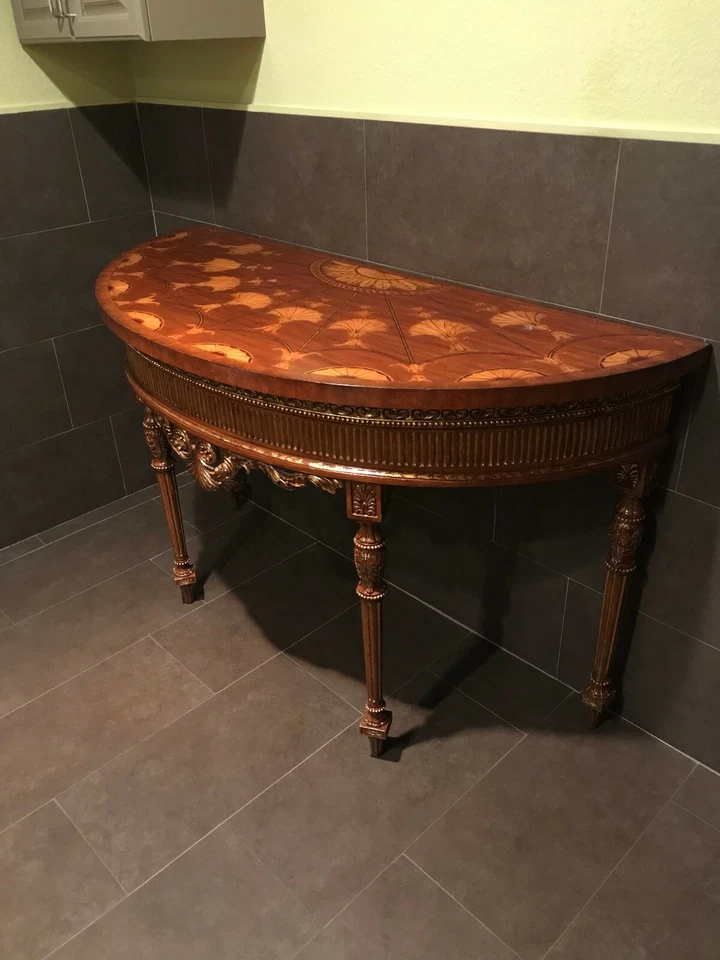 maitland smith furniture Early 20th Century Parcel Gilt Mahogany & Stainwood  - Image 1 of 4