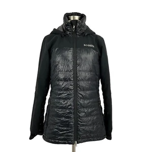 Columbia Size S Titanium Heatzone *READ* Omni-Heat 3D Jacket Black Hooded - Picture 1 of 15