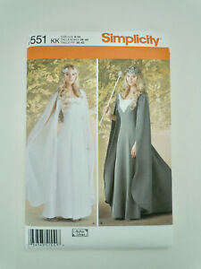 Simplicity 1551 Galadriel Lord of the Rings Costume Cosplay Pattern NEW UNCUT