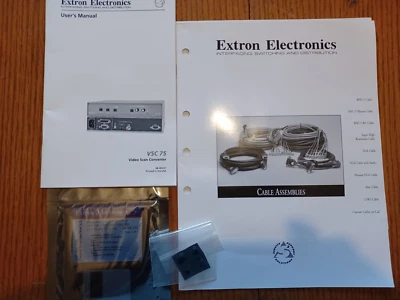 Extron Video Scan Converter VSC 75 User's Manual and Windows Control Floppy Disk - Image 1 of 4