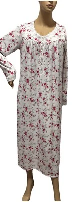 Eileen west Nightgown Large Sweater  Knit Long Sleeves Retail $70 - Image 1 of 4