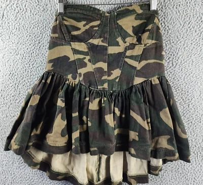 Madonna & Co Corsé Cuello Corazón Camuflado Top Para Mujer M Multi Espalda Cierre con Cremallera Foto 1 de 4