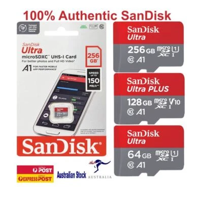 Micro SD Card SanDisk 64GB 128GB 256GB Ultra Class10 Mobile Phone Card 150MB/s — 第 1/4 张图片
