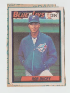 Venezuela Sticker 1990 Rob Ducey #296 Toronto Blue Jays VERY RARE - Picture 1 of 2