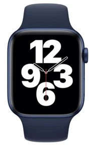 Original Apple Watch 44mm Deep navy sport 3H110ZM/A Dunkelmarine Sportarmband - Bild 1 von 4
