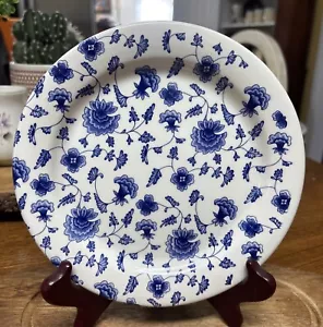 Made In Italy Blue & White Floral Plate Granny Core Cottage Pier 1 - Picture 1 of 3