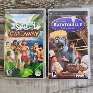 *NO GAME* Ratatouille, SIMS Castaway - Sony PSP - Game Cases Only - No Manuals - Picture 1 of 6