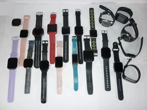 Job lot of 20 Smart Watches Various Makes Garmin Fitbit Apple etc. All Untested - Picture 1 of 17