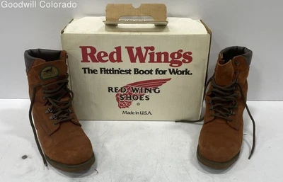 Botas Marrón Ala Roja Zapato Informal Hombre Talla No Marcada 10 pulgadas En Caja Foto 1 de 4