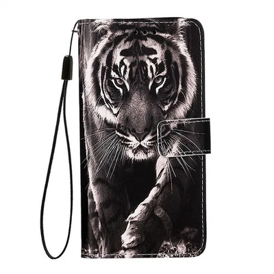 Tiger Flower Wallet Phone Case for Huawei P80 Nova 13 14 Pro Honor 400 Lite X6C - Image 1 of 4