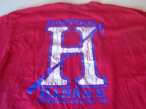 T-shirt Harpoon Hannas Fenwick Island DE 2xl uomo rossa doppia faccia grafica oceano - Foto 1 di 8