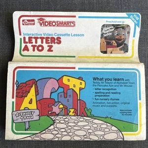 1986 Connor VideoSmarts Letters A-z Interaktive Videokassette VHS TAPE - Bild 1 von 3