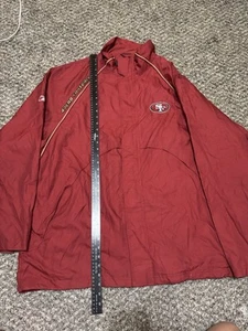 Vintage San Francisco 49ers Jacket Reebok NFL On Field Team Apparel Size 2XL - Picture 1 of 7
