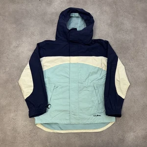 L.L.Bean Chaqueta de Lluvia Niños Grande Senderismo Exterior Abrigo, Azul - Imagen 1 de 12
