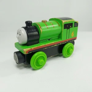 Thomas And Friends Wooden Railway PERCY Green #6 Mattel 2012 Y4082 - Picture 1 of 13