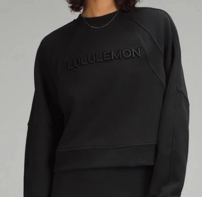 LULULEMON SCUBA OVERSIZED PULLOVER BLACK COLOR SIZE M/L NWT - Imagem 1 de 4