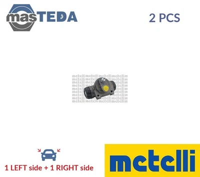 04-0642 DRUM WHEEL BRAKE CYLINDER PAIR REAR METELLI 2PCS FOR PEUGEOT EXPERT,806 - Image 1 of 4