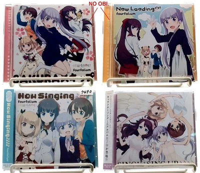 Anime NEW GAME OP ED Single and Character Song Mini Album CD 4 SET fourfolium - Image 1 of 4