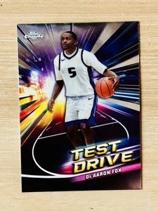 2024-25 Topps Chrome De'Aaron Fox Test Drive Td-19 - Picture 1 of 2
