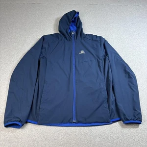 Salomon Jacke Herren XL blau Wende Kapuze PrimaLoft Pertex Classic Eco Zip - Bild 1 von 19