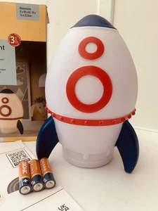 LIVARNO Children’s LED Night-Light ROCKET Battery Operated Timer OPENED UNUSED - Picture 1 of 8