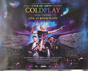 Coldplay Music of the Spheres Live (2022) Original UK Cinema Quad Filmplakat - Bild 1 von 1