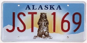 Placa de licencia Kodiak Bear Alaska 2021 JST 169 sin usar excelente nuevo stock antiguo - Imagen 1 de 1