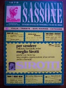 SACHSEN 1978 OFFIZIELLER KATALOG DER ITALIENISCHEN BRIEFMARKEN IN DER WELT - Bild 1 von 1