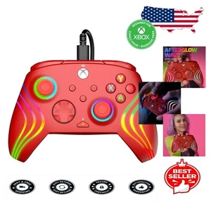 Programmable Afterglow Wave Gaming Controller for Xbox and PC with 8-Foot Cable - Picture 1 of 11