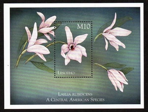 Lesotho 1999 - Flowers, Nature, Flora "Orchids of the World"- S/S MNH - Picture 1 of 1