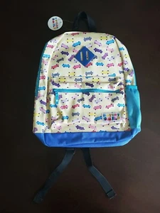 Dot Dot Smile Adorable Skateboard Kid's Backpack Yellow/Blue - Picture 1 of 3