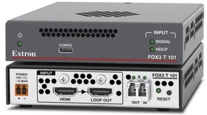 Extron FOX3 T 101 MM Multi Mode Fiber Optic Transmitter Tx Encoder 60-1957-11 4K - Picture 1 of 2