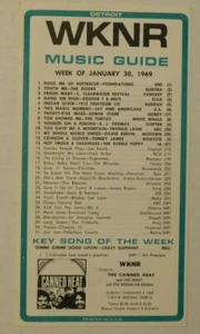 Detroit WKNR Music Guide Jan 30, 1969 Canned Heat Concert Masonic Temple - Picture 1 of 2