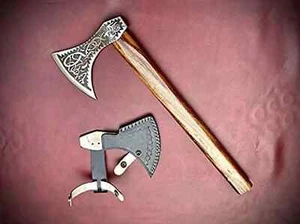 Viking Axe Beautiful Custom Handmade Norse Axe Viking Bearded Axe Gift Item AU - Foto 1 di 8