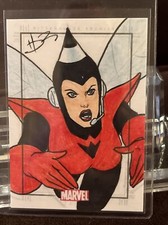 2010 Marvel Heroes and Villains Sketch Card DA ROSA Wasp Excellent