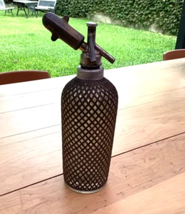 ANTIKER FUNKELN NETZ SIPHON MADE IN ENGLAND 1925. ART DECÓ. - Bild 1 von 9