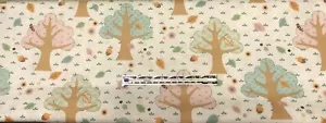 Precious Moments Cotton Fabric “Woodland Baby Girl Leaves” Forest Animals BTY - Picture 1 of 2