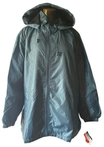 Totes Unisex Blau Langarm Kapuze Reißverschluss vorne Gefüttert Jacke Gr. Medium-Neu. - Bild 1 von 6
