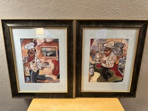 Arte de chef John Milan 2 piezas (9”x11”) - Imagen 1 de 1