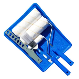 Maler Set Streichset Rolle Farbroller Mallerrollen Farbrollen Streichen Farbwalze Streichen Renovieren Wände weißeln Farbwanne Farbmischer Wandfarbe Pinsel Malerset