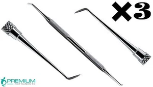 3 Pcs Anterior Sickle Scalers Dental Morse Miniature Premium Instruments - Picture 1 of 4