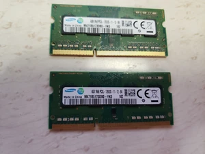 Quantity (2) Samsung 4GB Each PC3L-12800S SODIMM Memory M471B5173DB0-YK0 - Picture 1 of 2